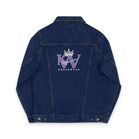 Krushwear Embroidered  Denim Crown Jacket