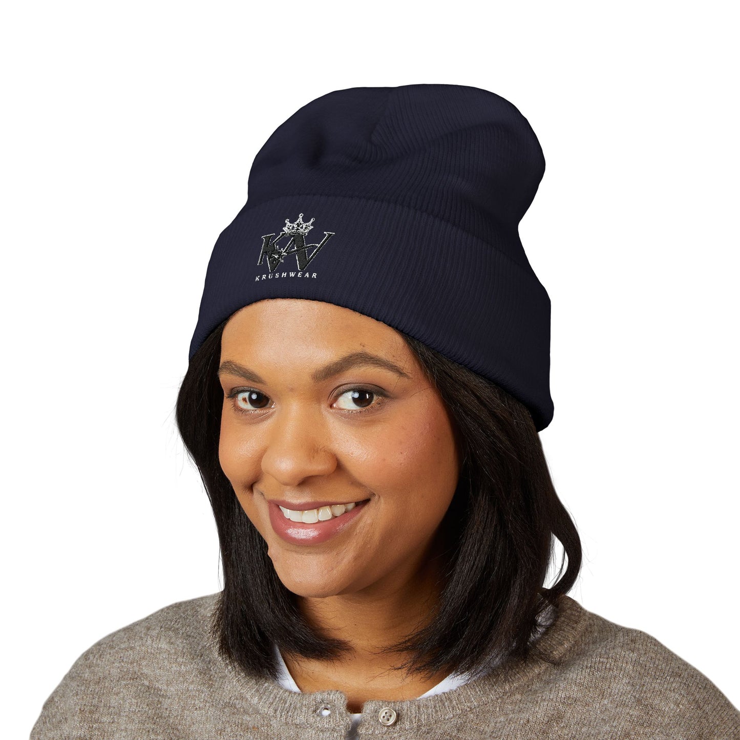 Krushwear Embroidered Beanie