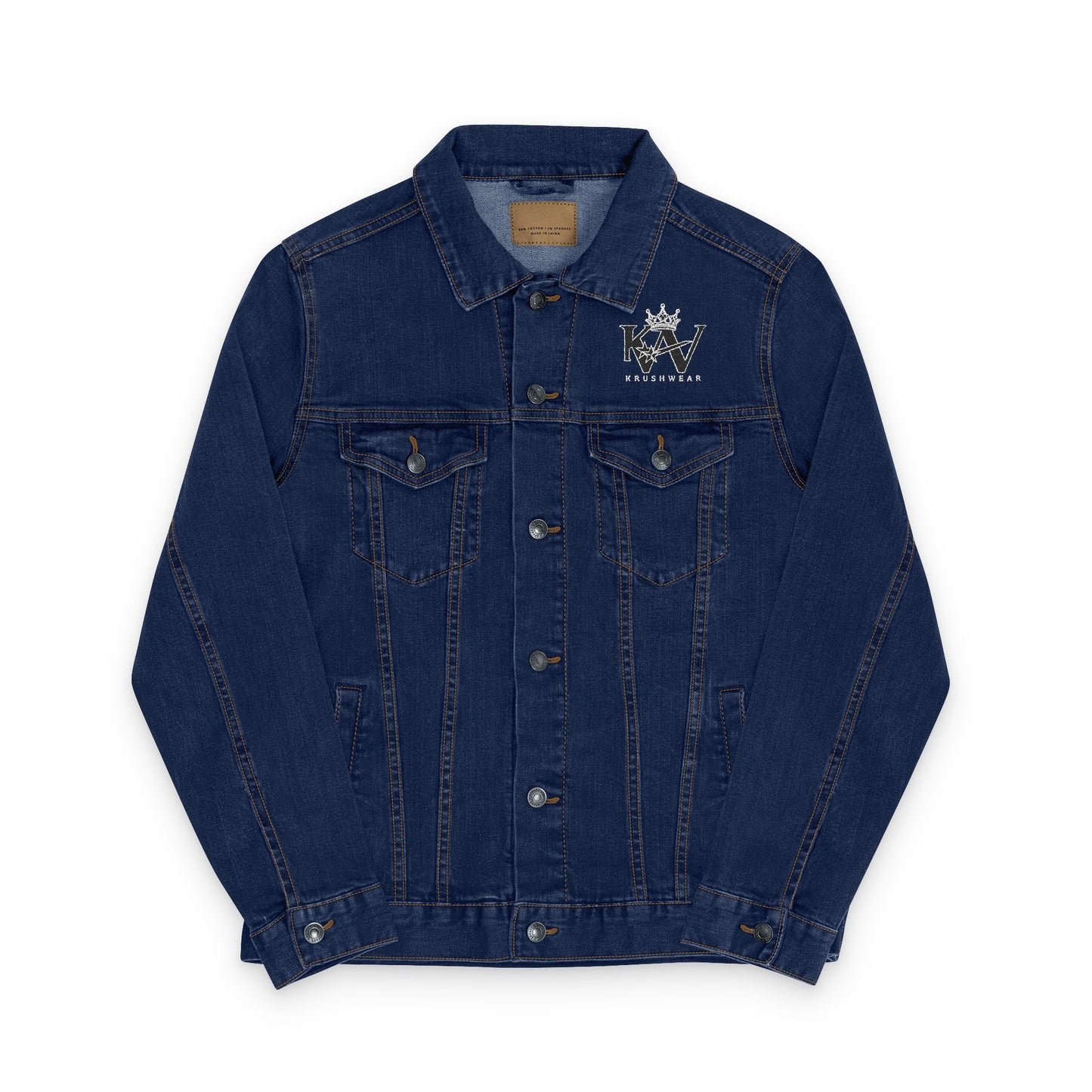Krushwear Embroidery Denim Crown Jacket
