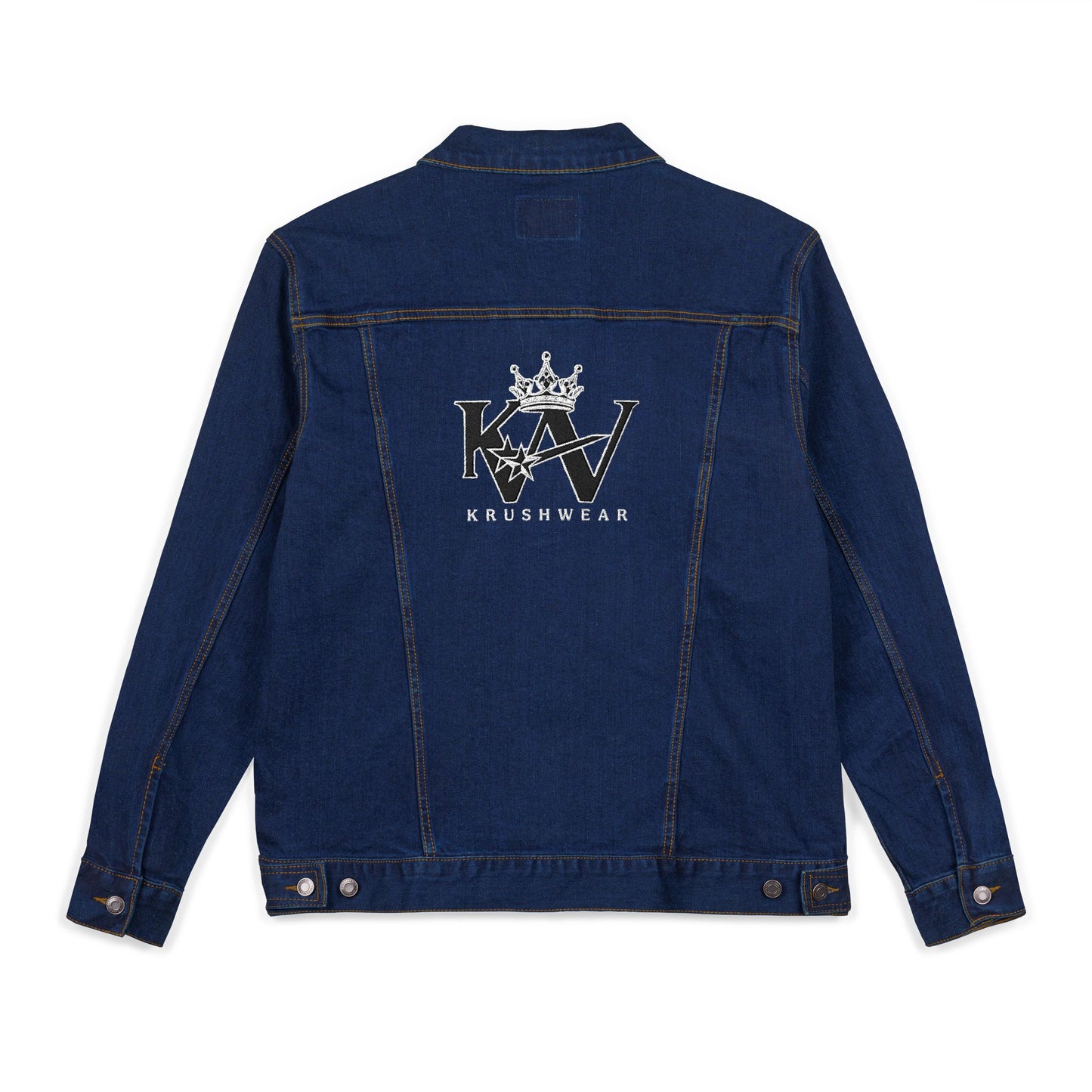 Krushwear Embroidery Denim Crown Jacket