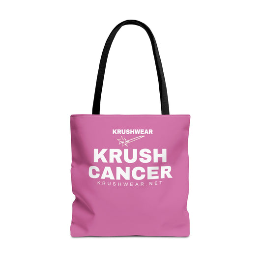Krushwear Krush Cancer Pink Tote Bag