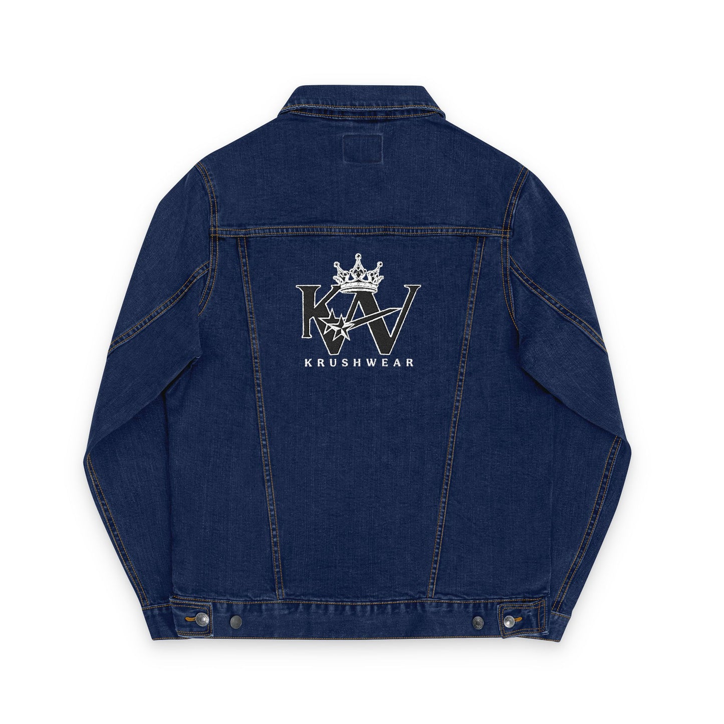Krushwear Embroidery Denim Crown Jacket