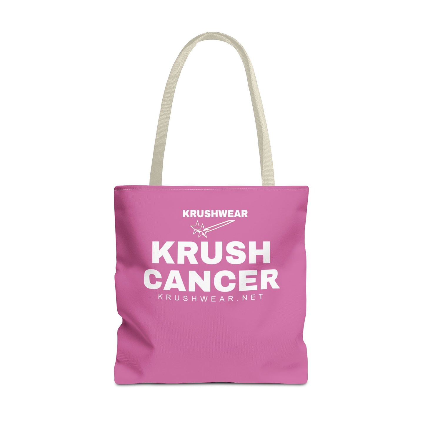 Krushwear Krush Cancer Pink Tote Bag