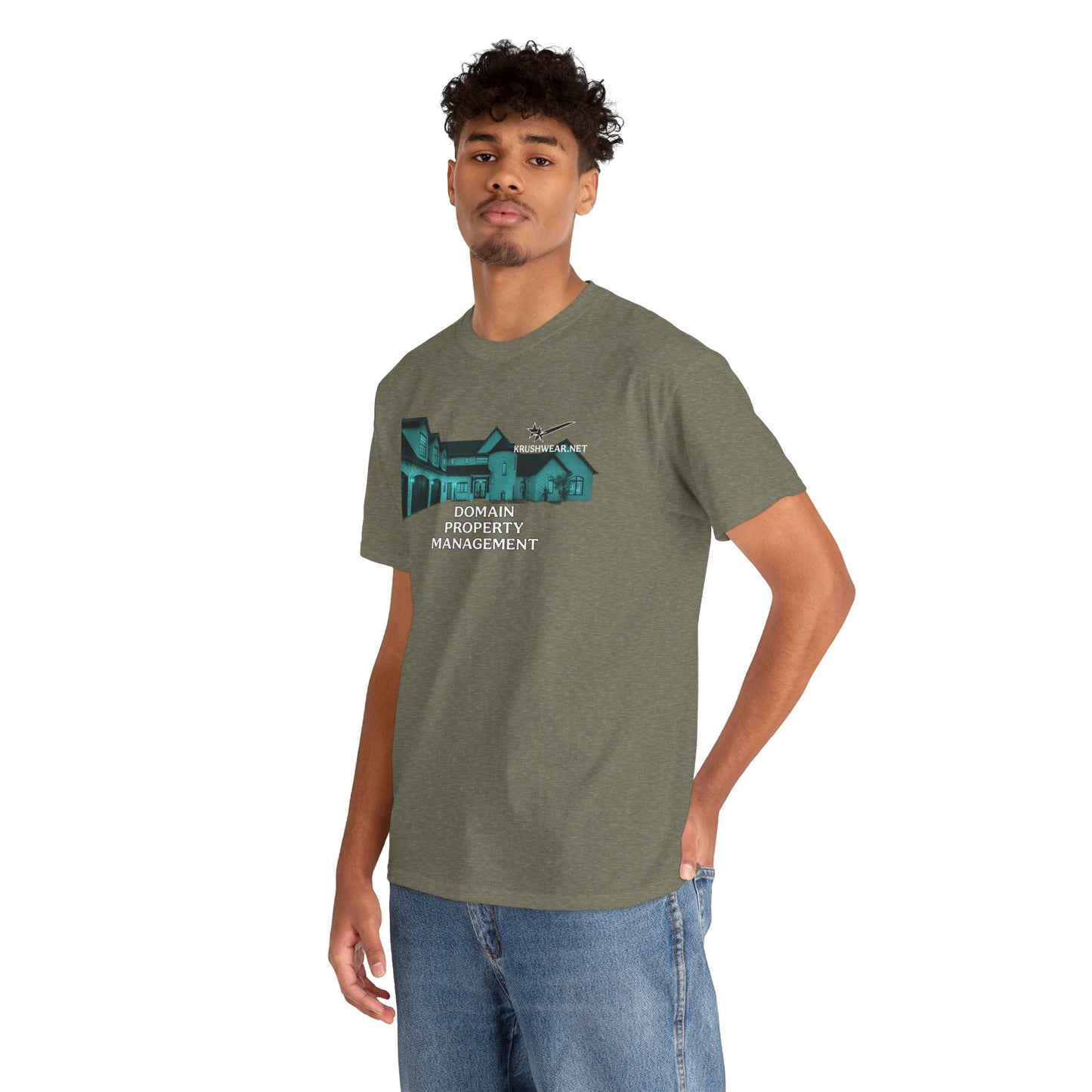 Domain Property Management Unisex Heavy Cotton Tee, Comfortable Casual Shirt, Real Estate Apparel, Gift for Realtors, Rental Property Tee