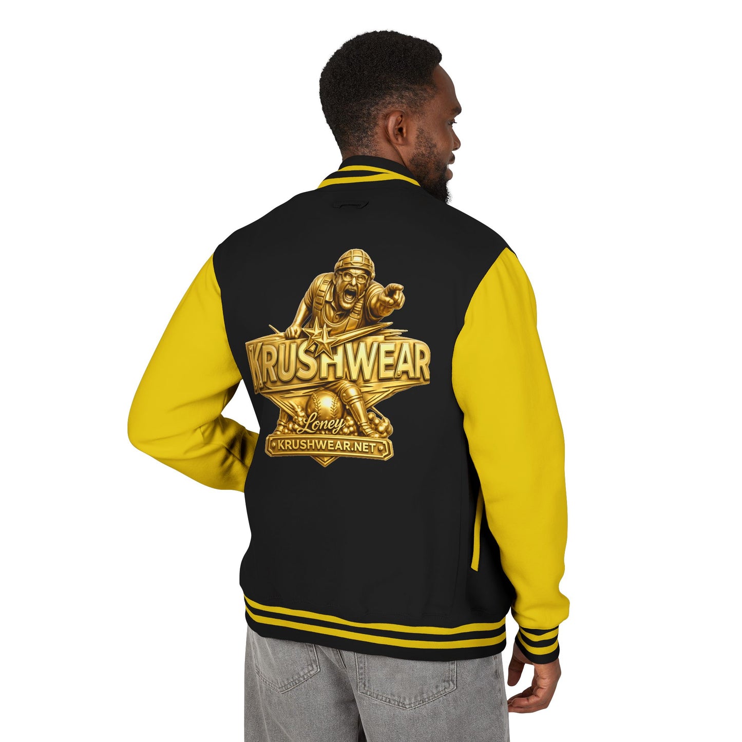 Krushwear Loney Baseball Umpire Letterman Jacket