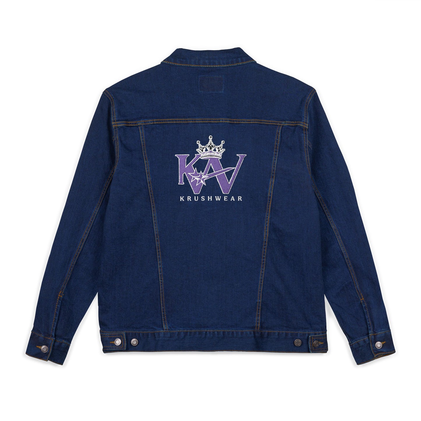 Krushwear Embroidered  Denim Crown Jacket