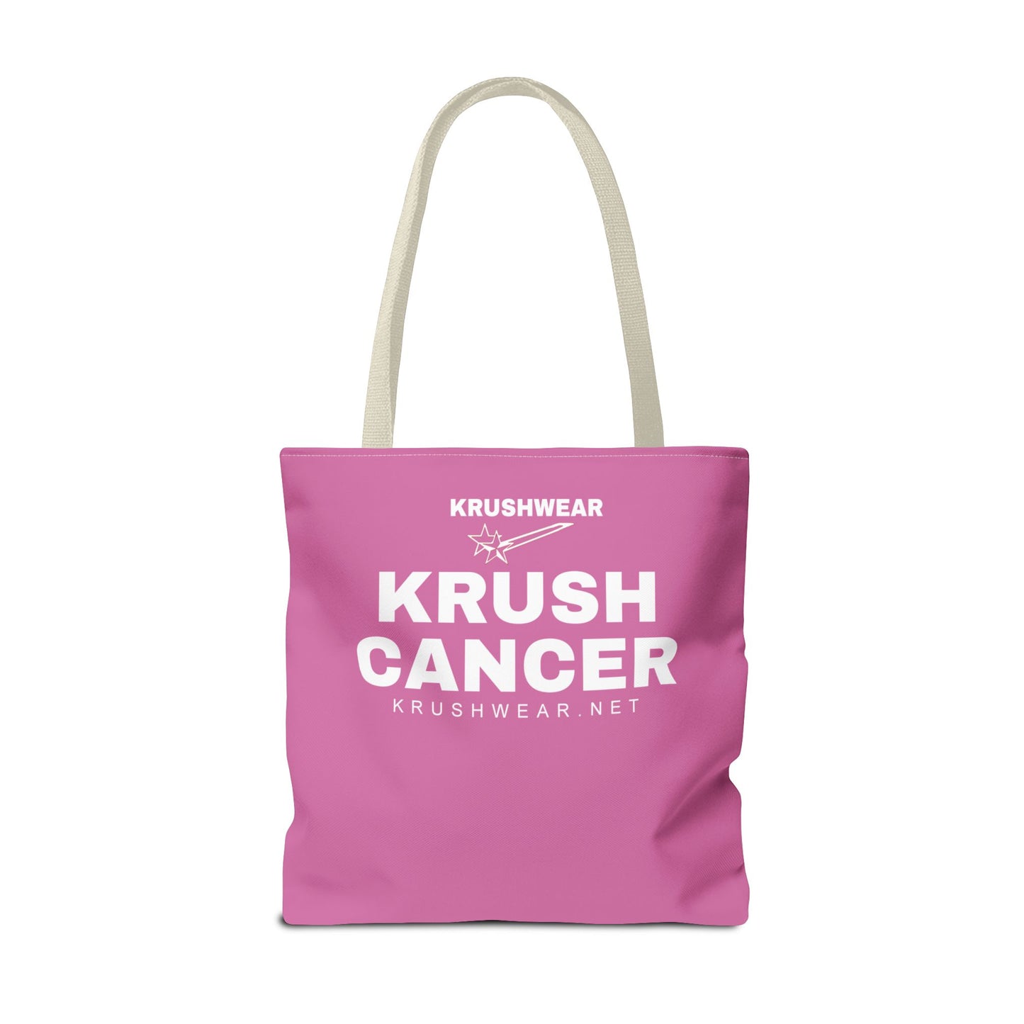Krushwear Krush Cancer Pink Tote Bag
