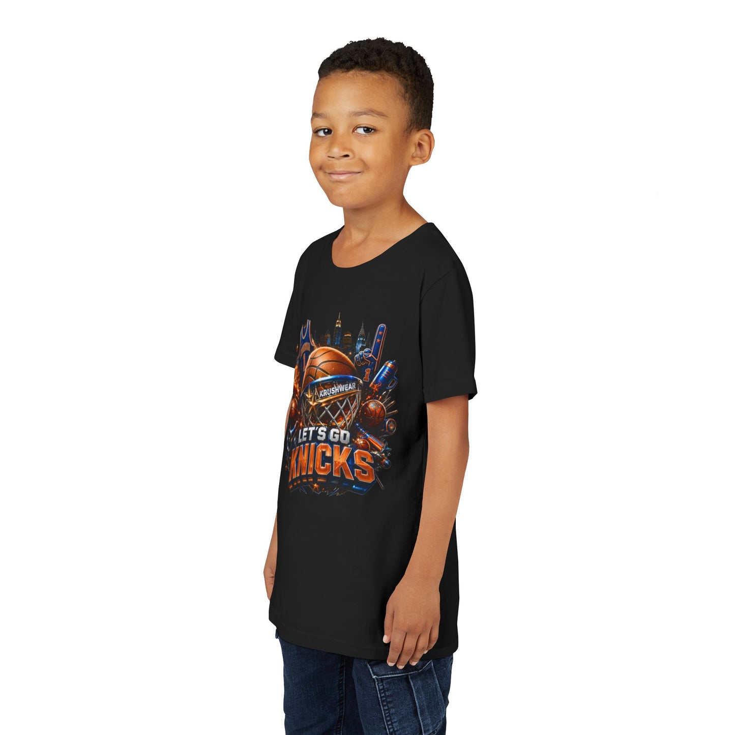 Youth Krushwear Let’s Go Knicks Basketball Tee