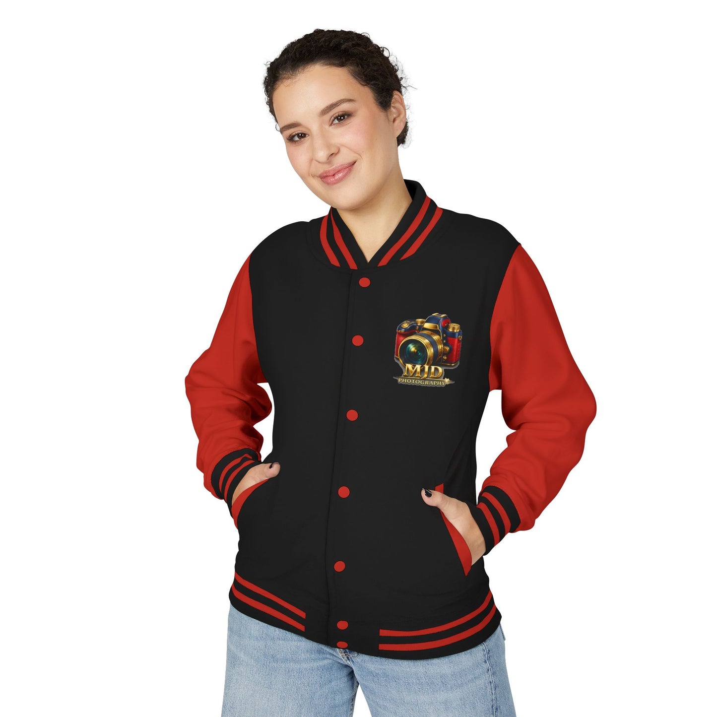 MJD Photography Camera Letterman Jacket