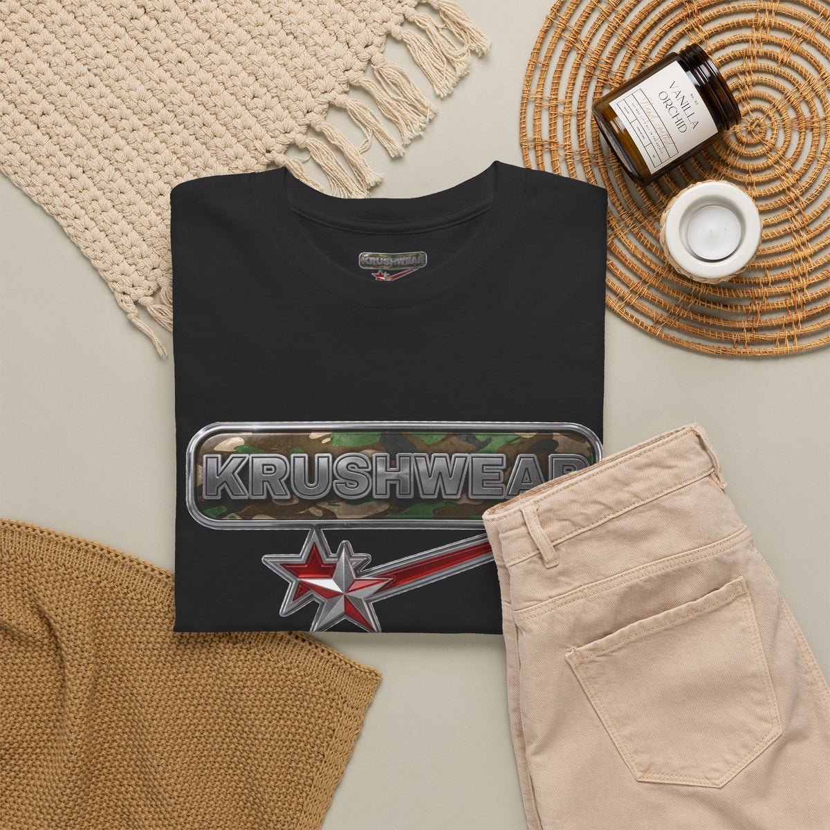 Krushwear Retro Camo Metal Tee