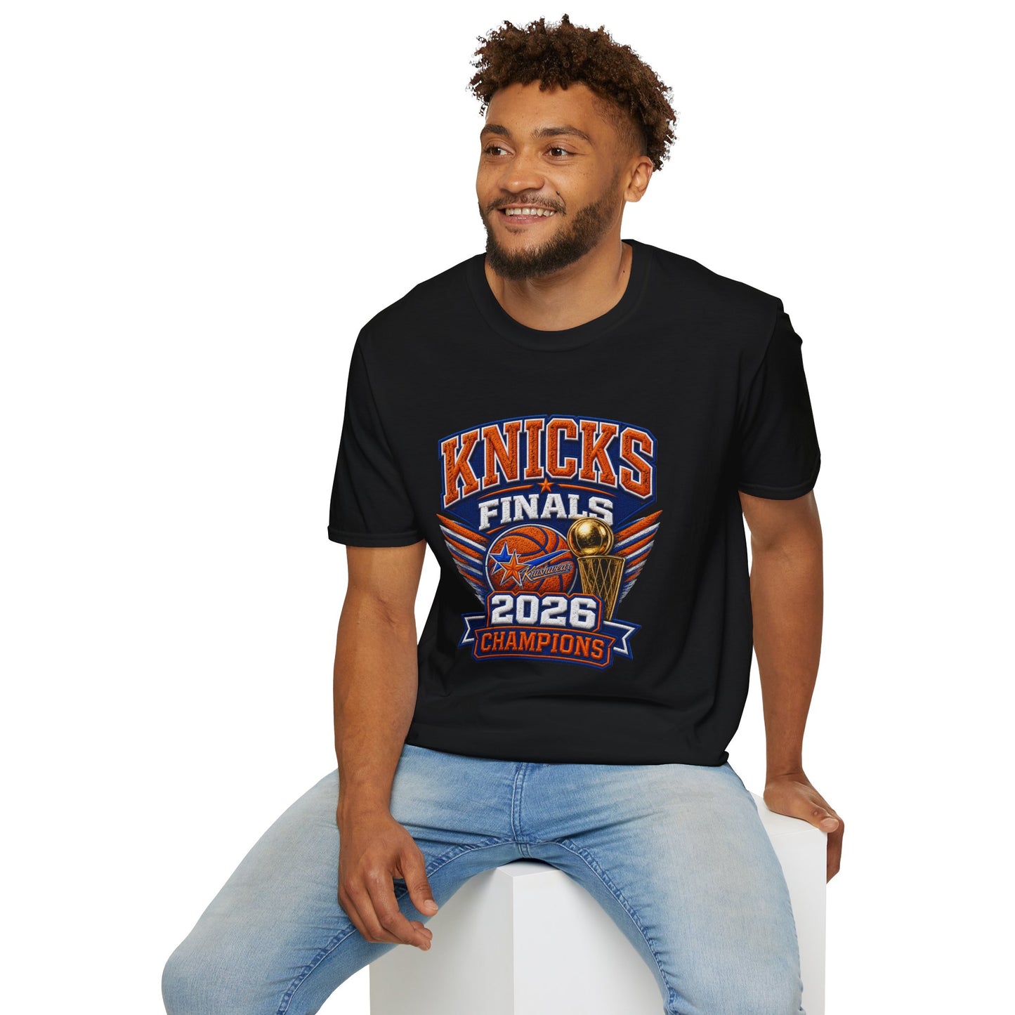 Krushwear Knicks Champions Tee (Printed Embroidered Look)