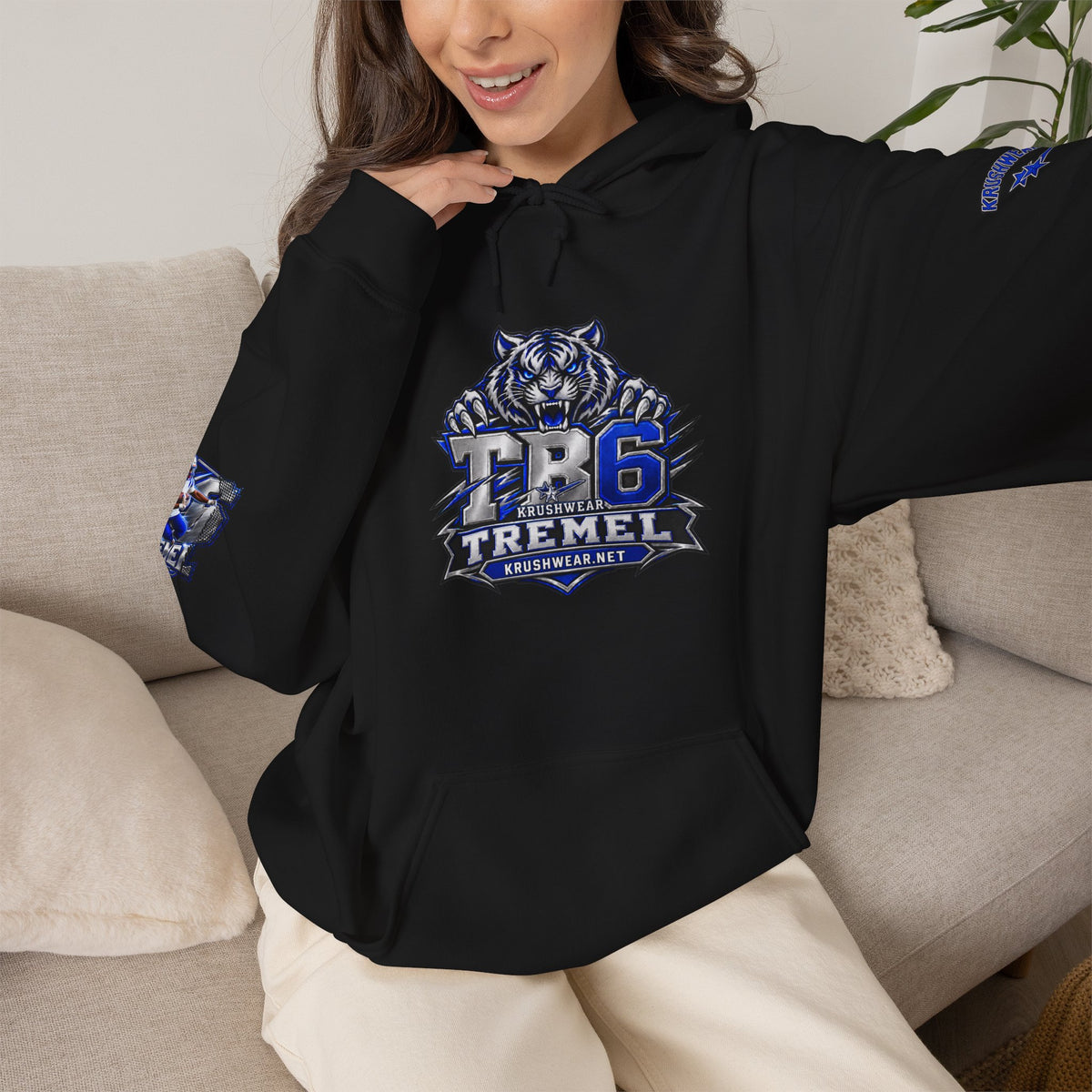 Krushwear TB6 Tremel Tiger Hoodie