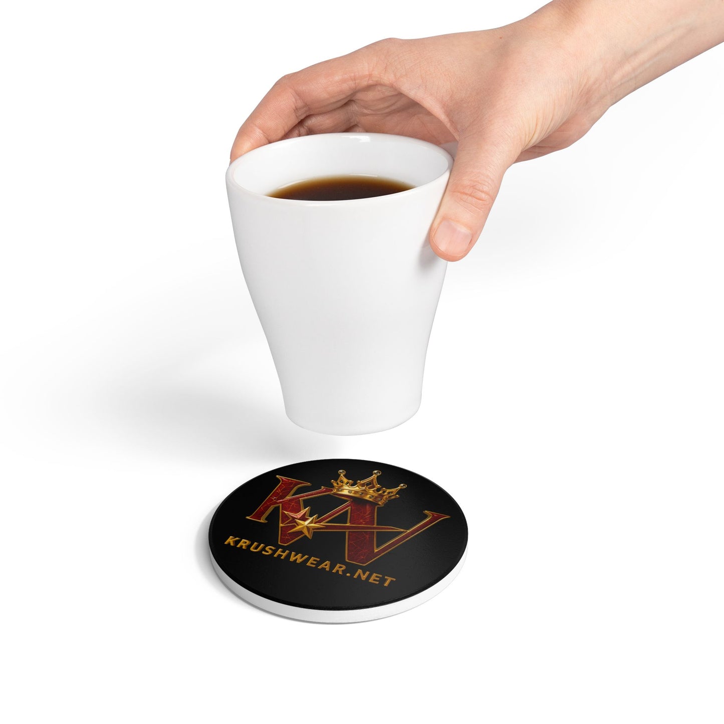 KrushWear Crown Ceramic Coaster KRUSHWEAR.NET