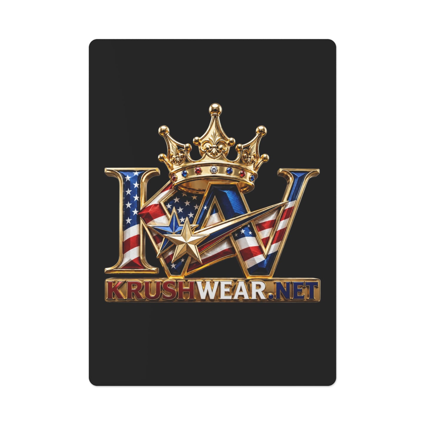 Crown Krushwear Patriotic Playing Cards