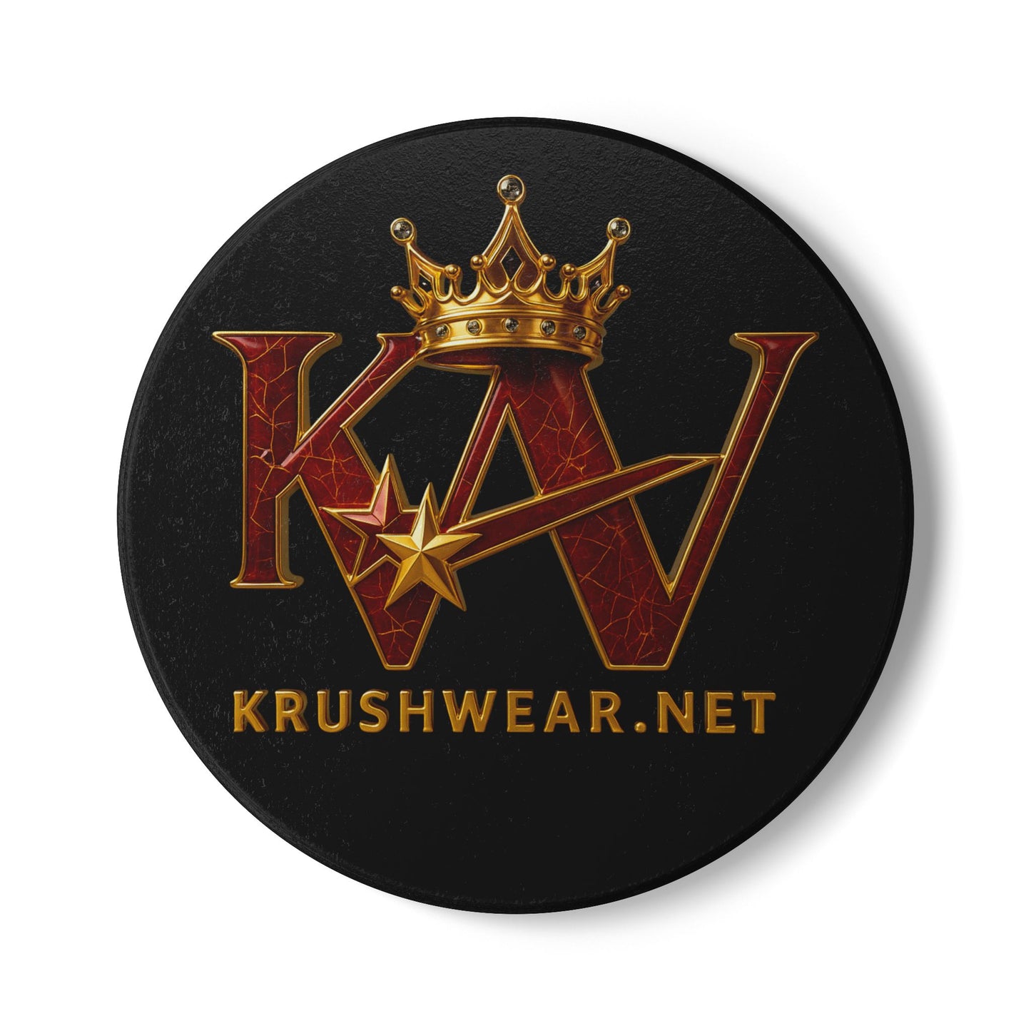 KrushWear Crown Ceramic Coaster KRUSHWEAR.NET