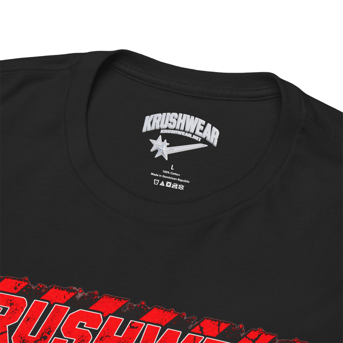 Krushwear  Red & Black Graphic Shirt