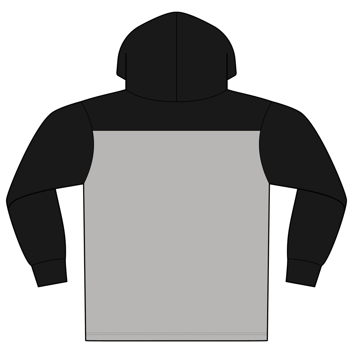 Halftime Hoodie — Krushwear Two-Tone Pullover with Star Logo