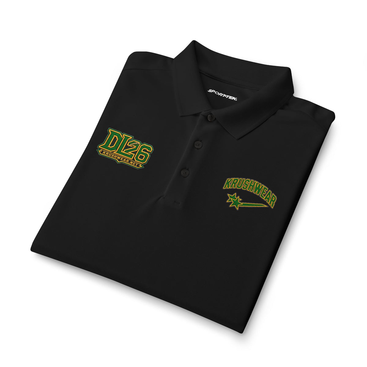 KRUSHWEAR Men's Black DL26 Polo Shirt