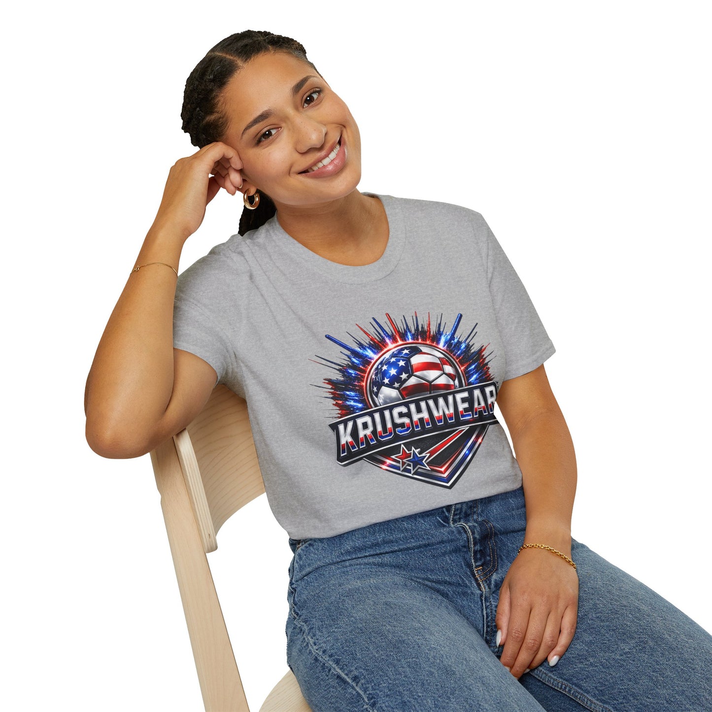 Krushwear American Flag Soccer Tee