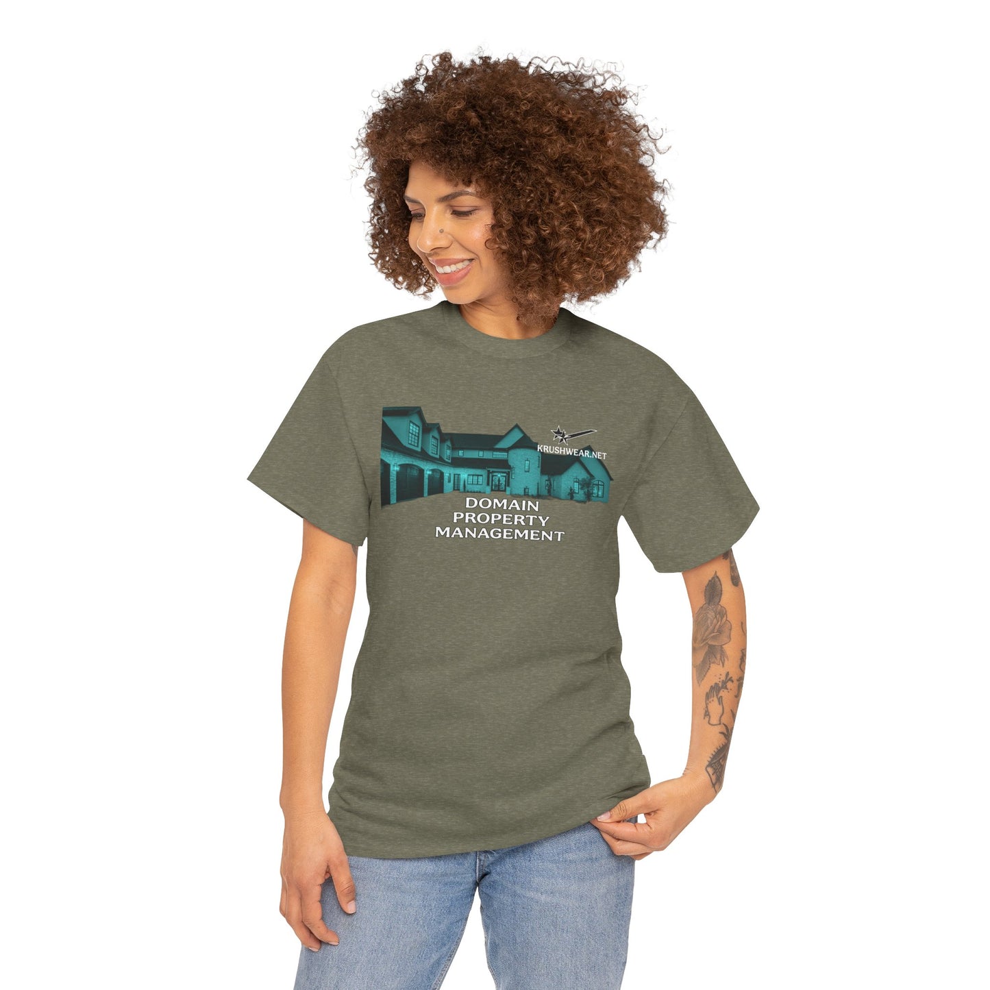 Domain Property Management Unisex Heavy Cotton Tee, Comfortable Casual Shirt, Real Estate Apparel, Gift for Realtors, Rental Property Tee
