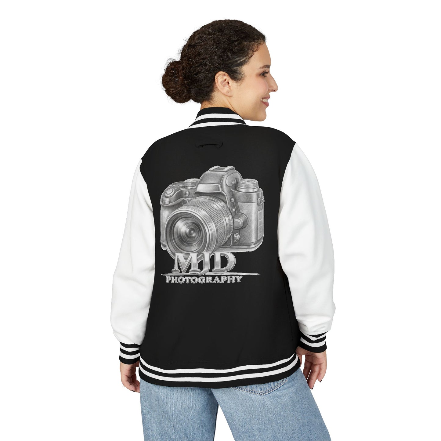 MJD Photography Camera Letterman Jacket