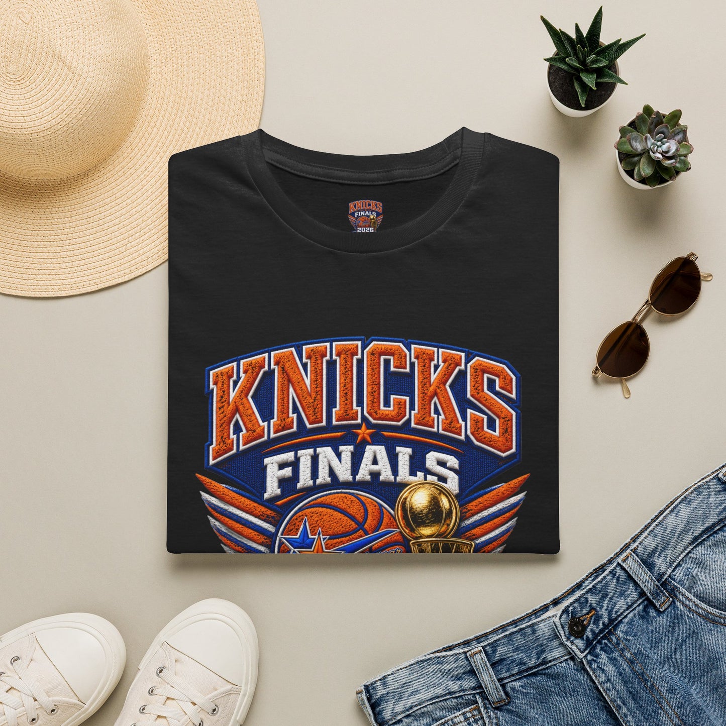 Krushwear Knicks Champions Tee (Printed Embroidered Look)