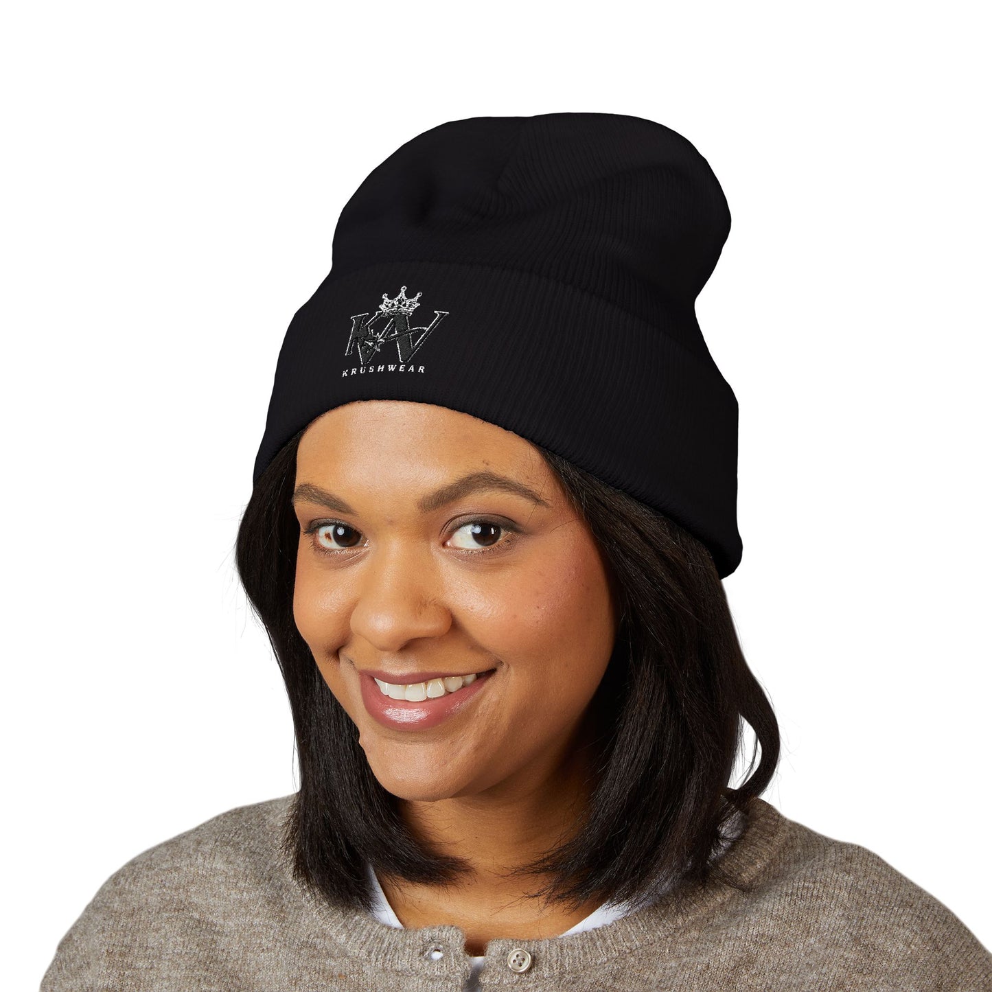 Krushwear Embroidered Beanie