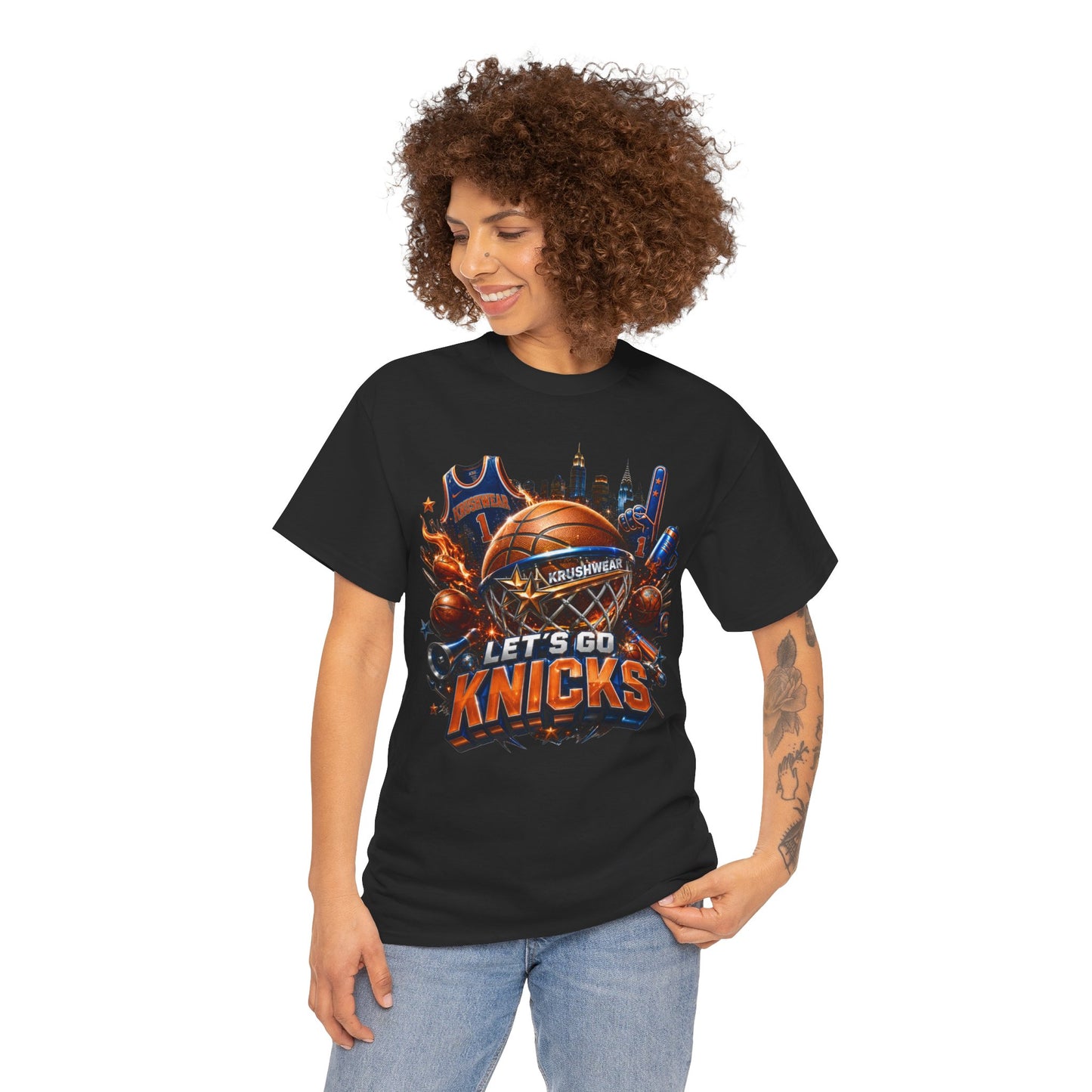 Krushwear Let’s Go Knicks Basketball Tee