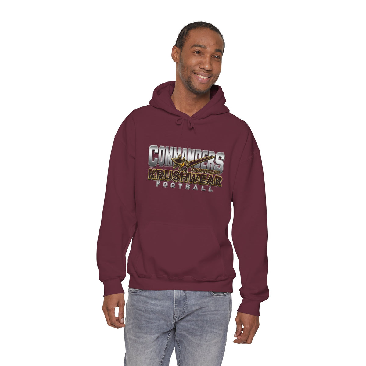 Krushwear Commanders Football Hoodie
