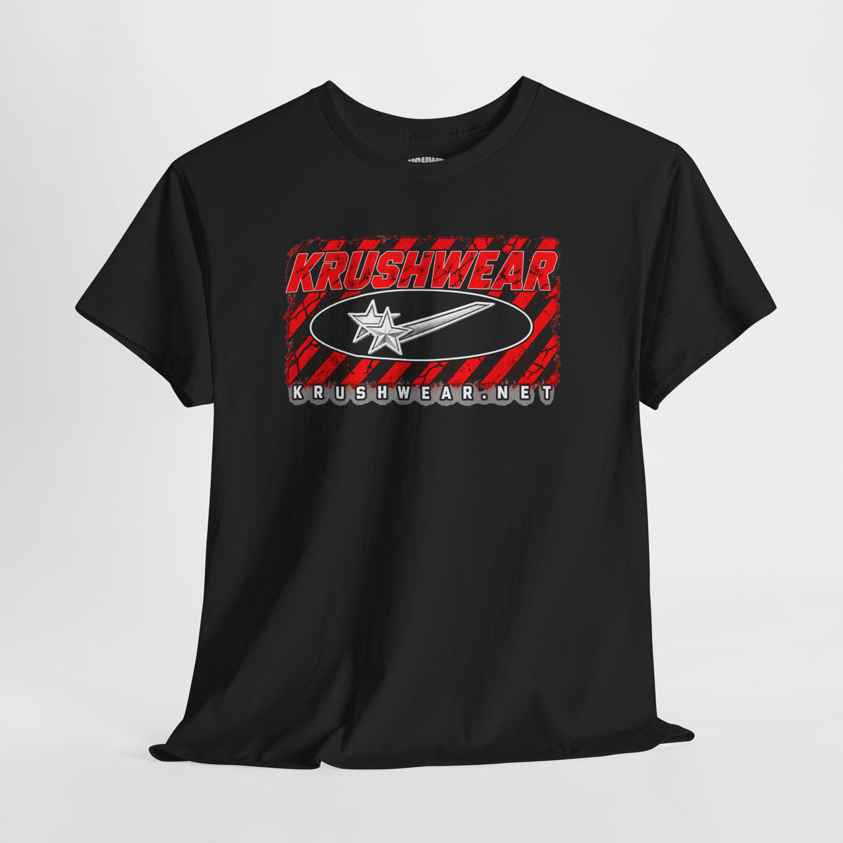 Krushwear  Red & Black Graphic Shirt