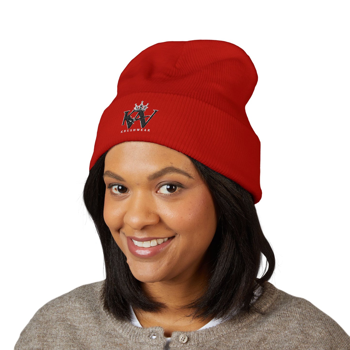 Krushwear Embroidered Beanie