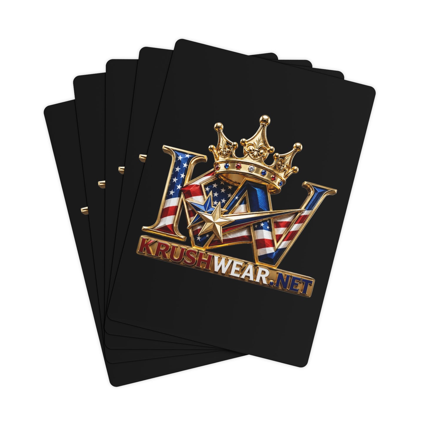 Crown Krushwear Patriotic Playing Cards