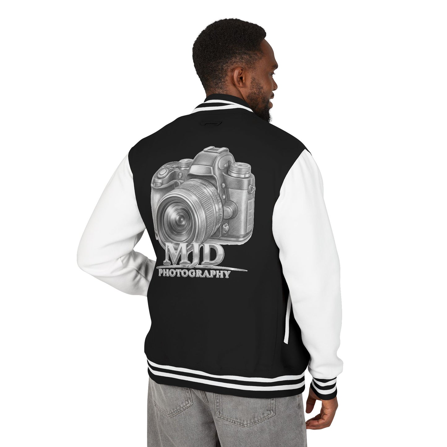 MJD Photography Camera Letterman Jacket