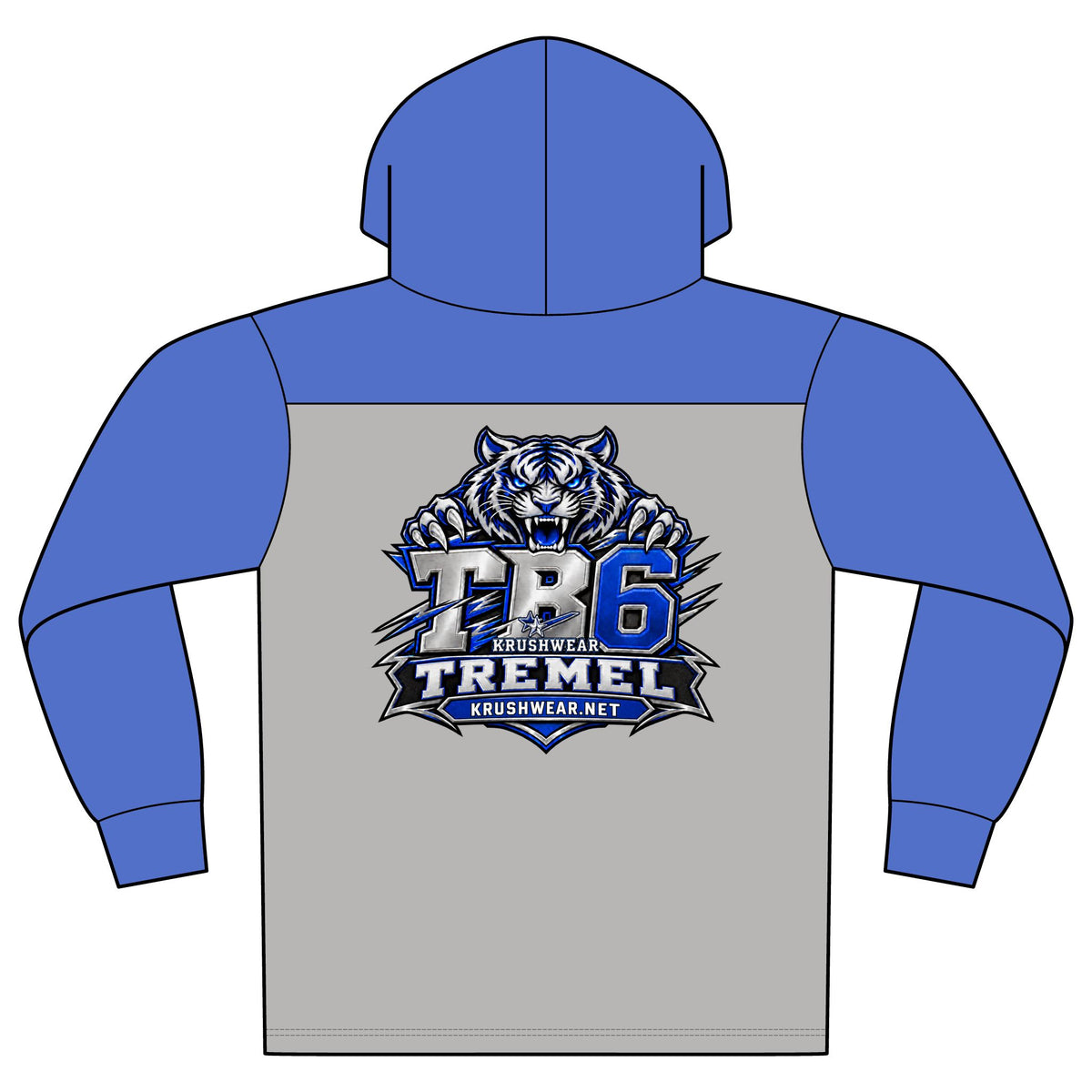 Halftime Tiger Logo Hoodie — Tremel KB6 Sports Pullover
