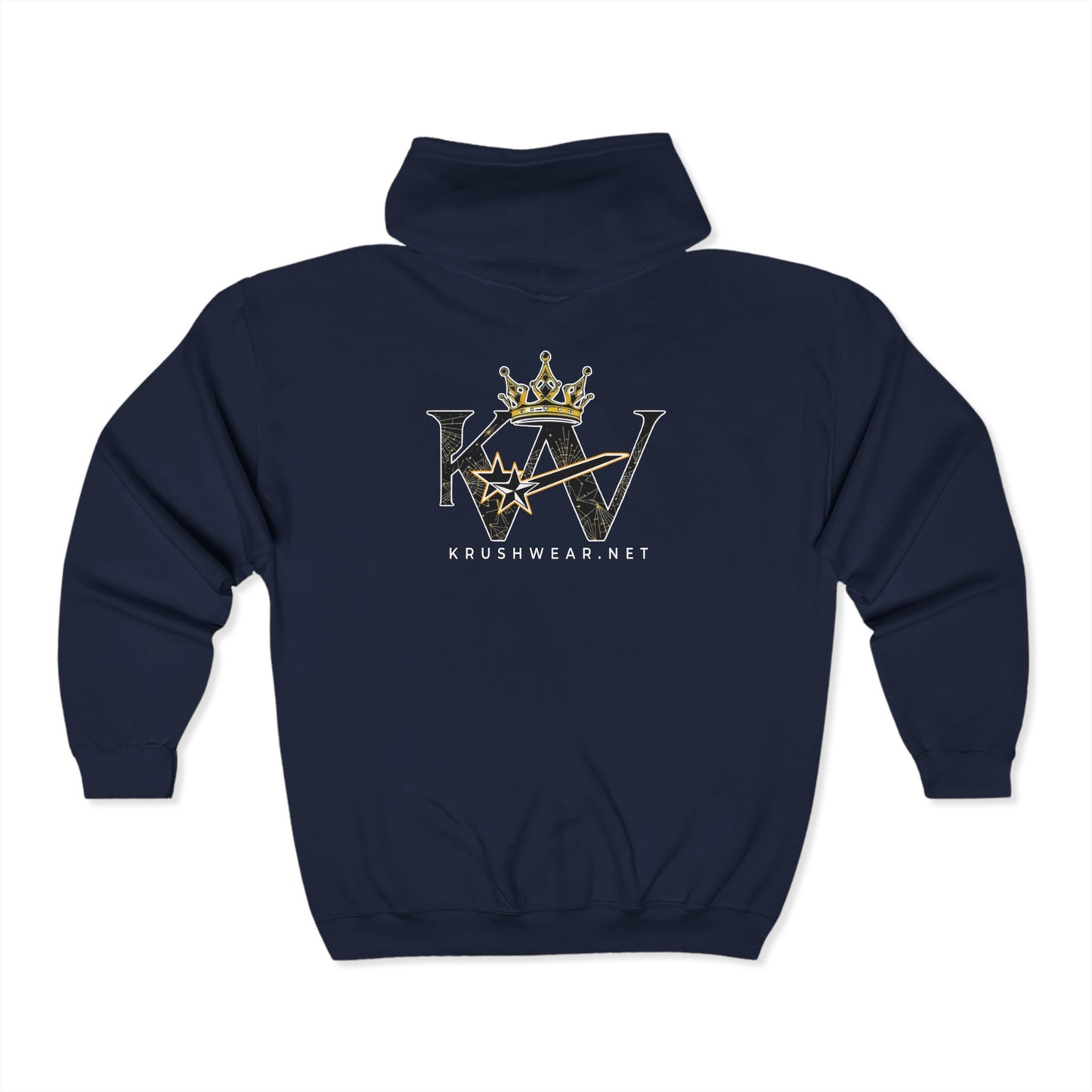 Krushwear Crown Full Zip Hoodie
