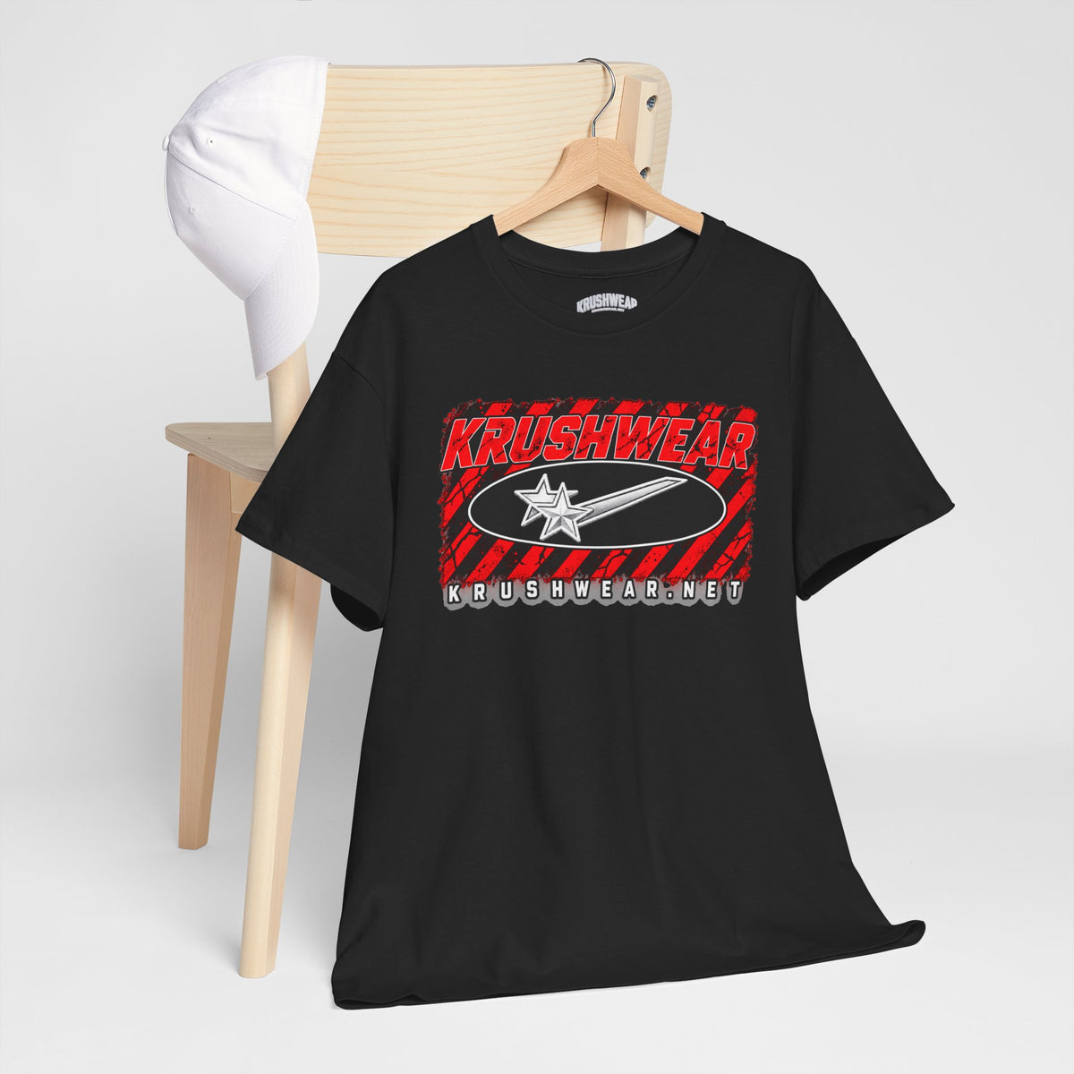 Krushwear  Red & Black Graphic Shirt