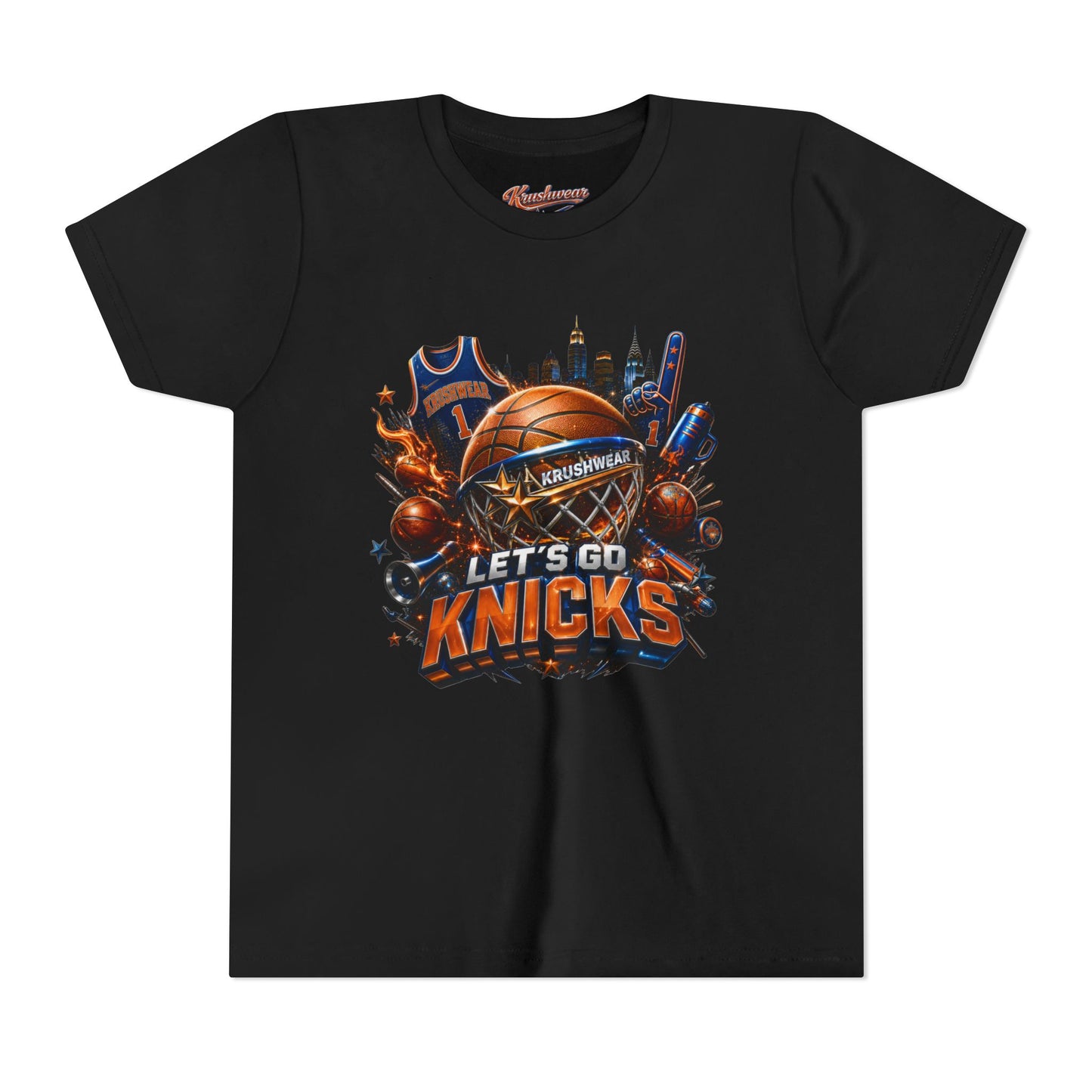 Youth Krushwear Let’s Go Knicks Basketball Tee