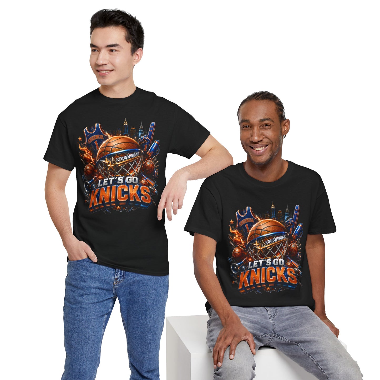 Krushwear Let’s Go Knicks Basketball Tee