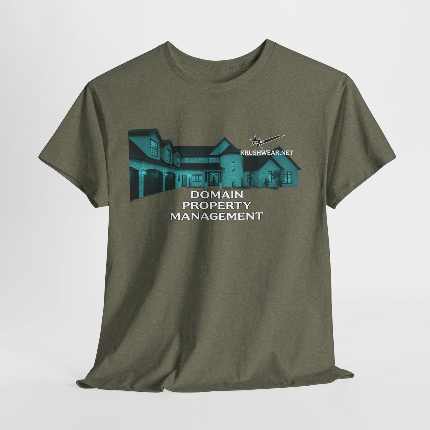 Domain Property Management Unisex Heavy Cotton Tee, Comfortable Casual Shirt, Real Estate Apparel, Gift for Realtors, Rental Property Tee