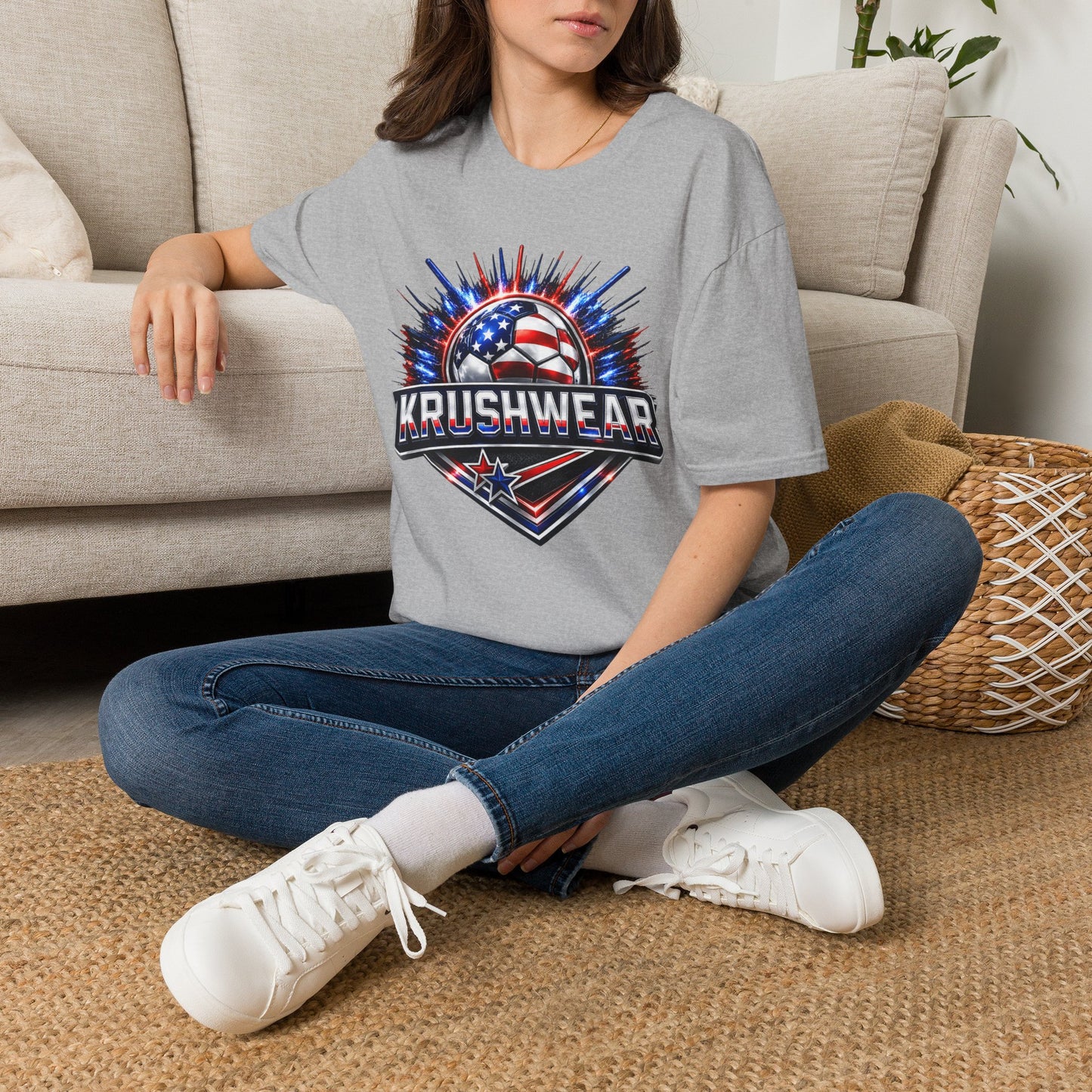 Krushwear American Flag Soccer Tee