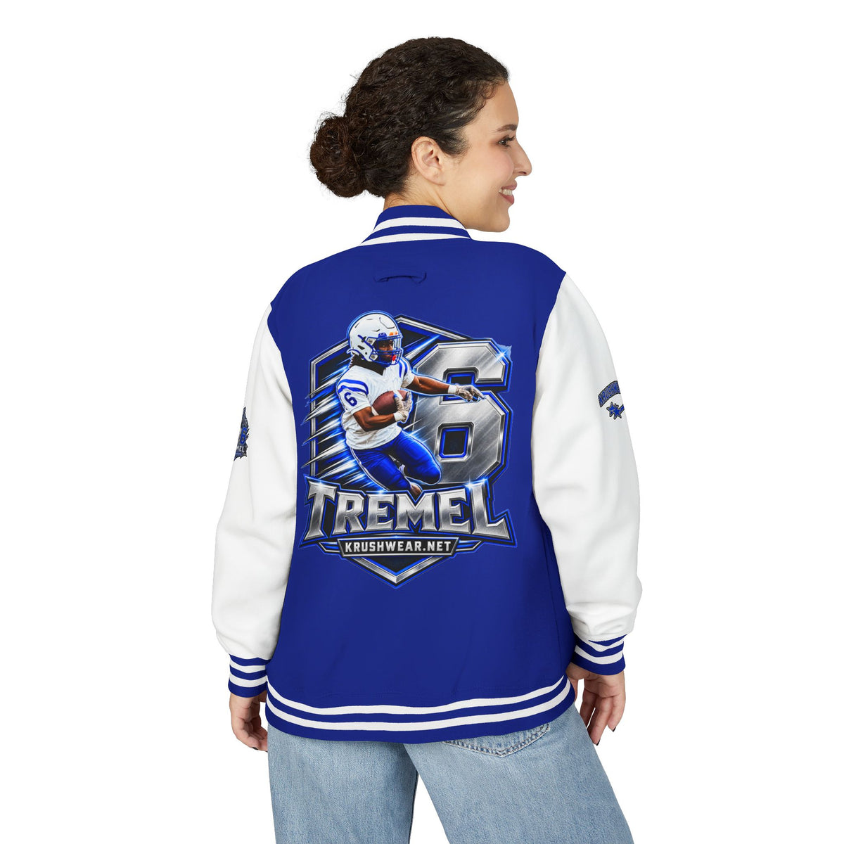 Krushwear Tremel Football Letterman Jacket