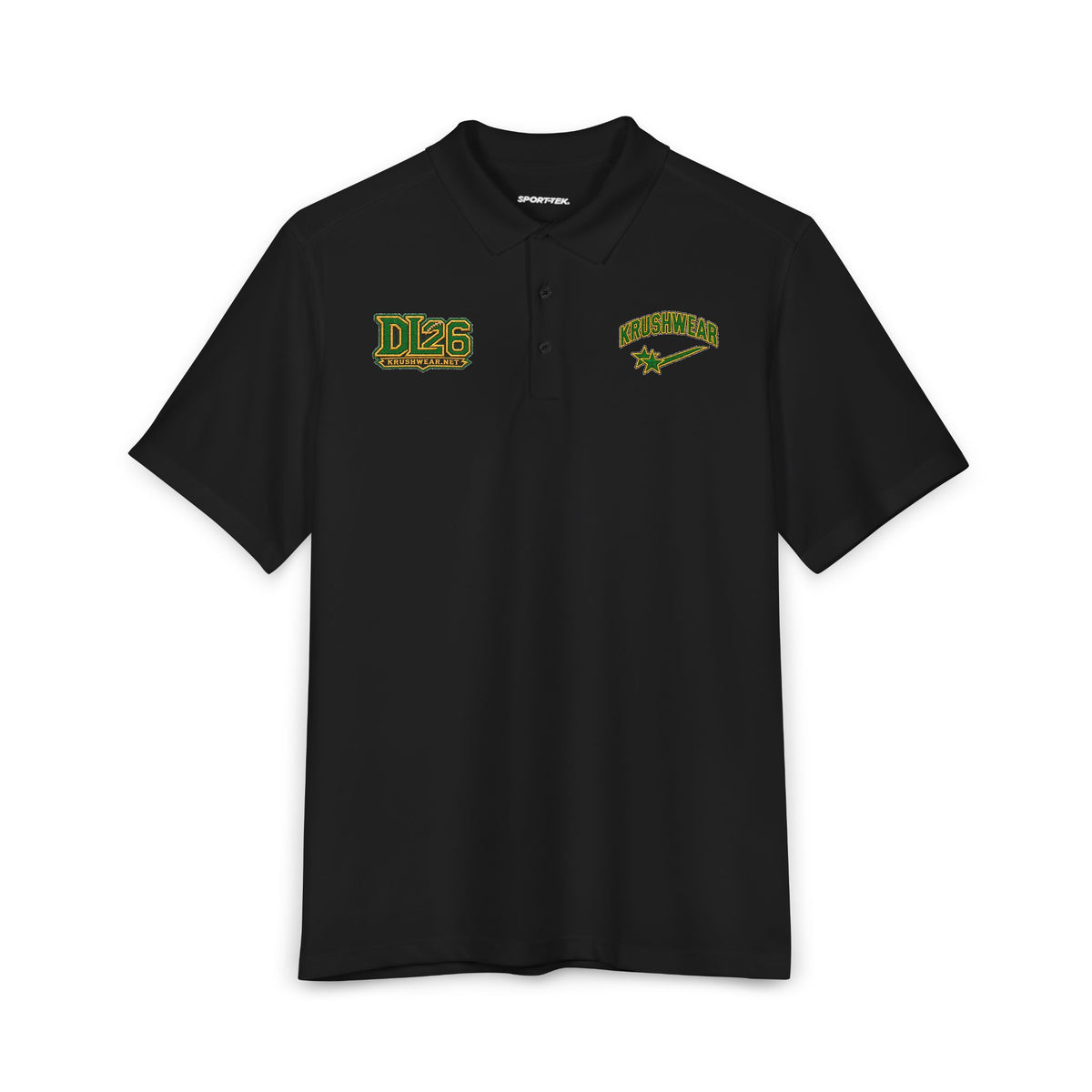 KRUSHWEAR Men's Black DL26 Polo Shirt