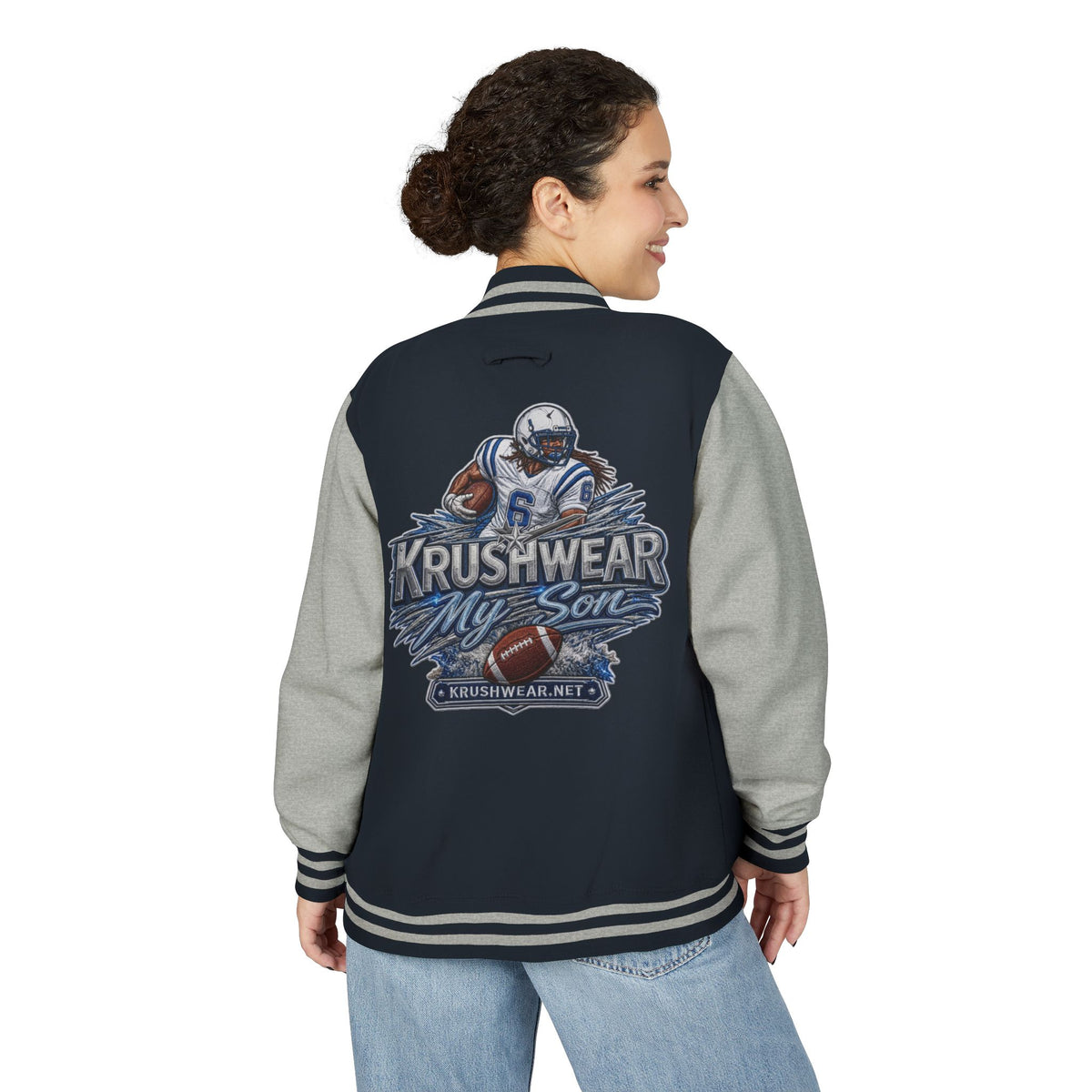 Krushwear "My Son" Football Letterman Jacket