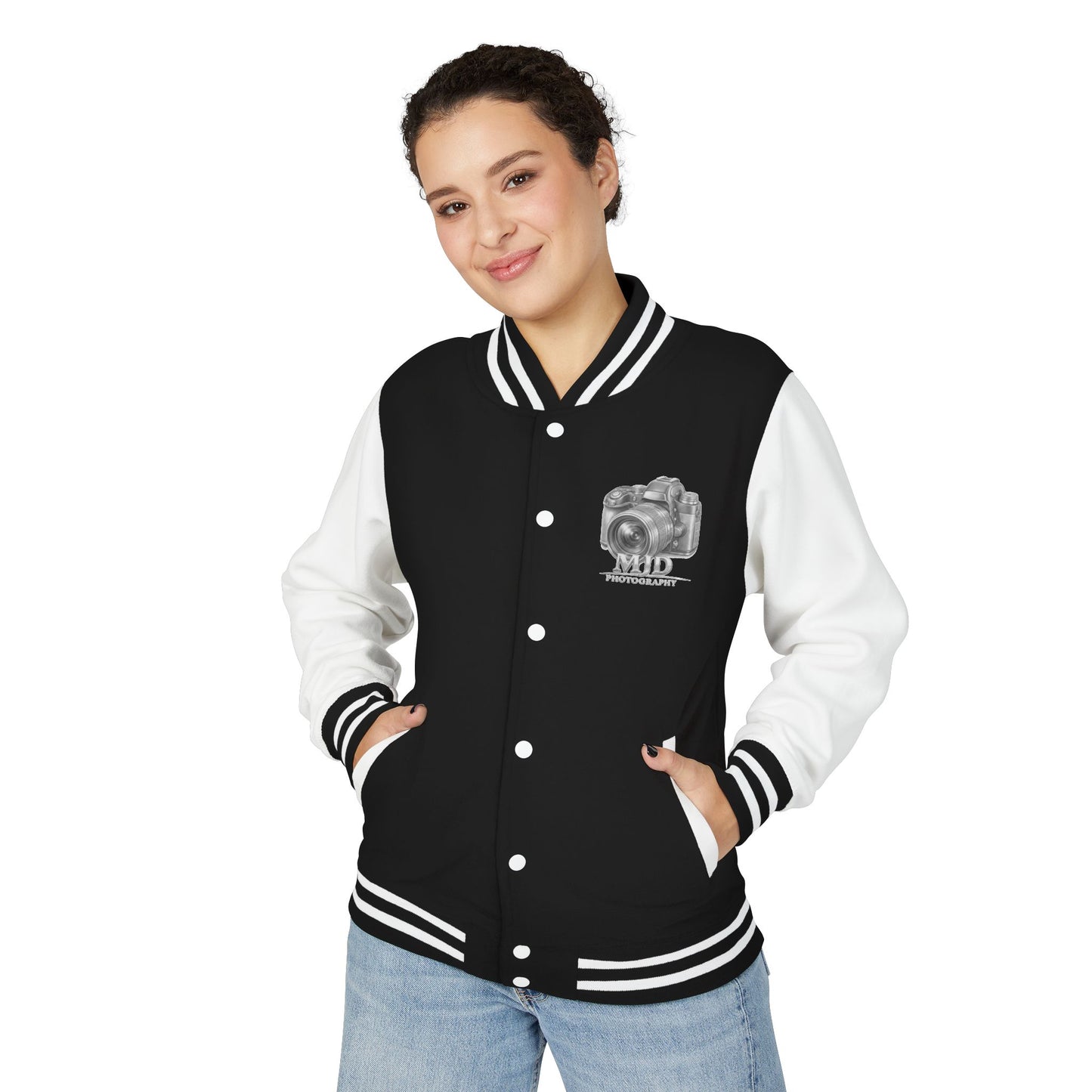 MJD Photography Camera Letterman Jacket