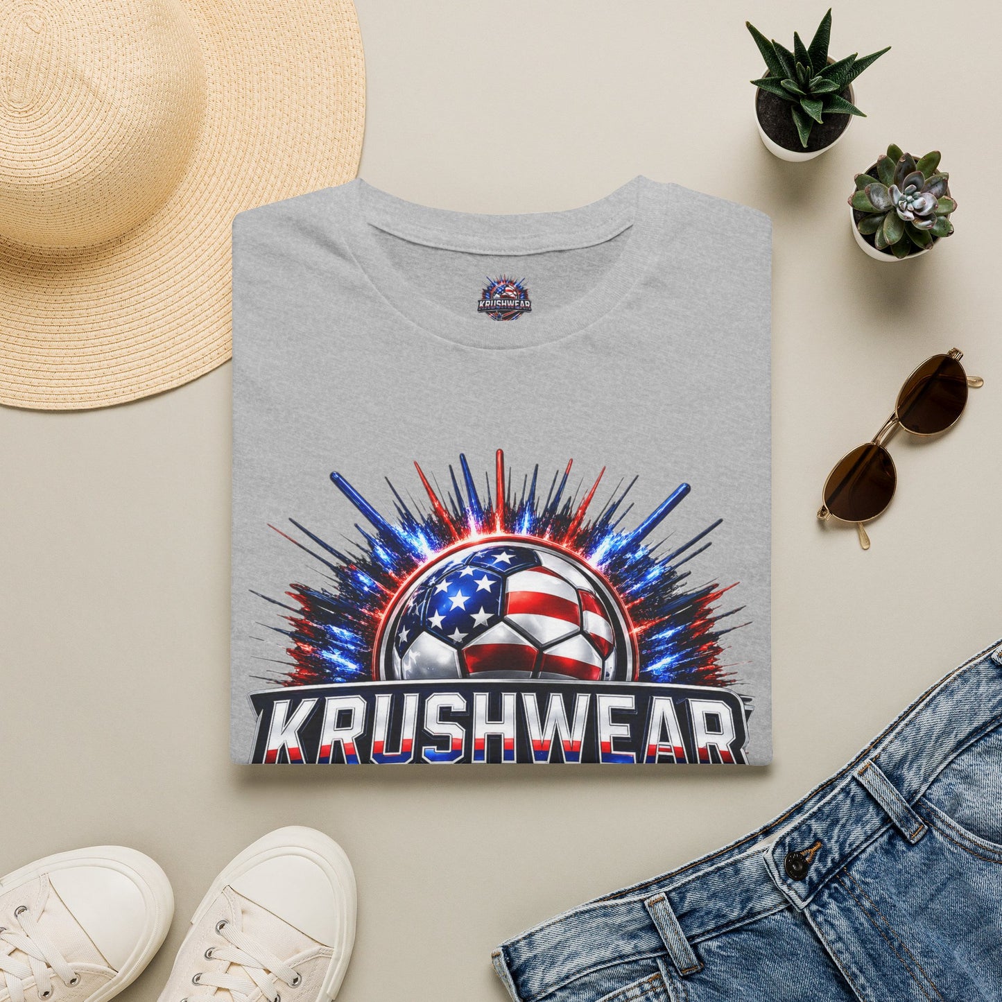 Krushwear American Flag Soccer Tee
