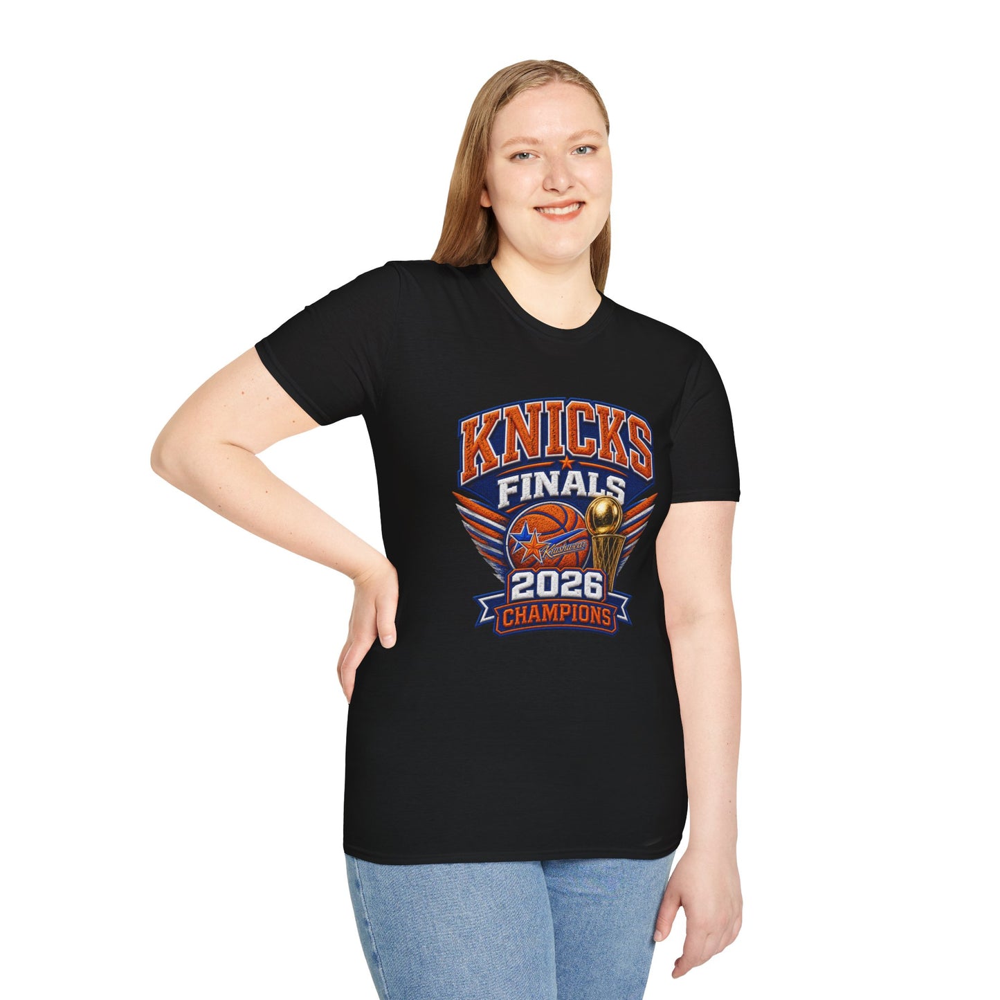 Krushwear Knicks Champions Tee (Printed Embroidered Look)