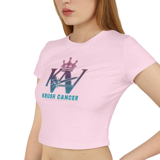 Krushwear KRUSH Cancer Women's Crop Top Baby Tee