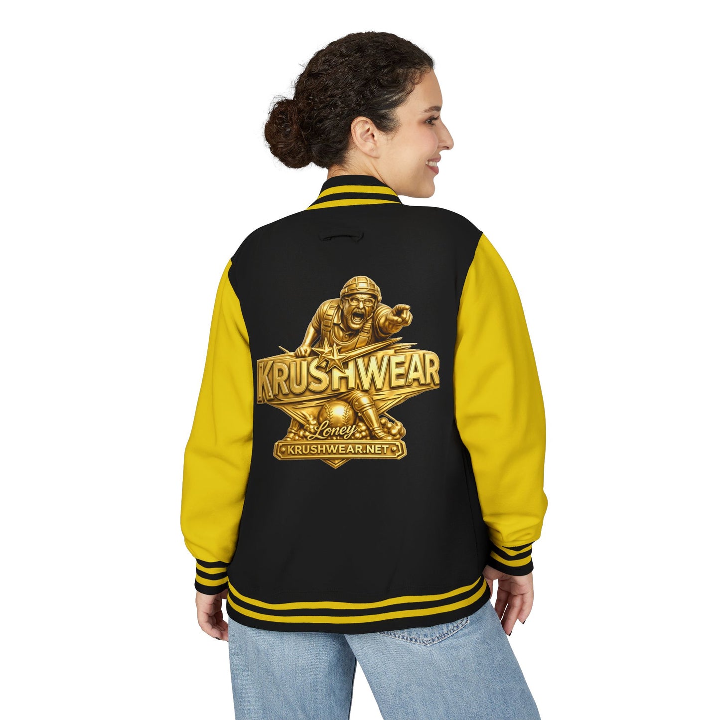 Krushwear Loney Baseball Umpire Letterman Jacket