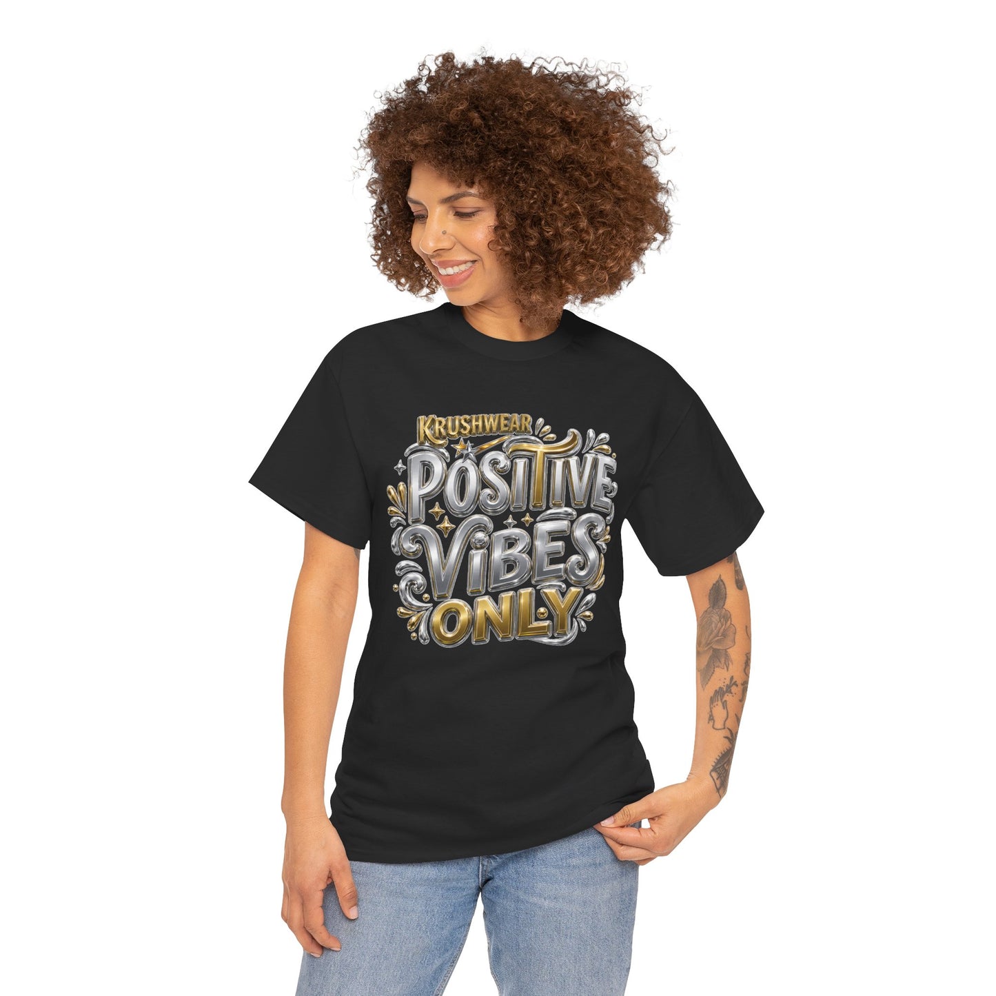 Krushwear Positive Vibes Only T-Shirt