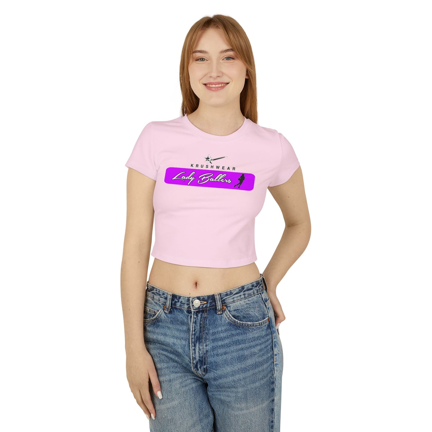Lady Ballers Krushwear Women's Baby Tee